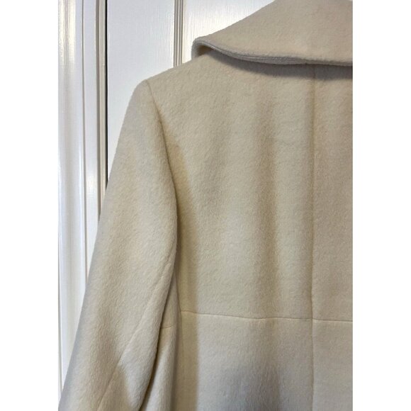 Harve Benard Cream Wool Coat - Picture 8 of 14